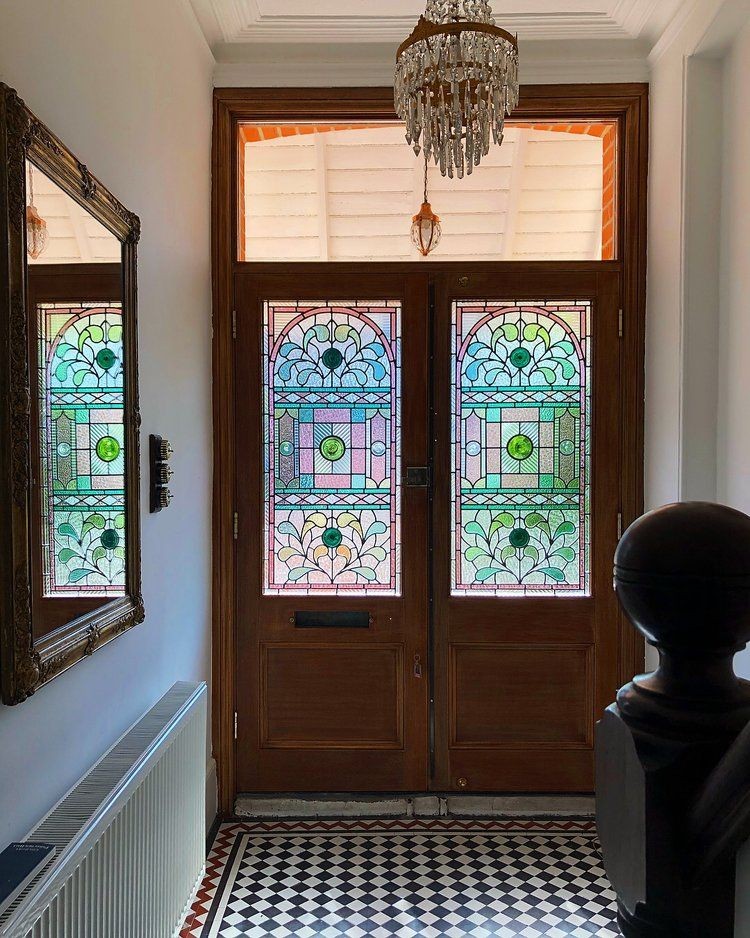 Period interior with heritage timber door